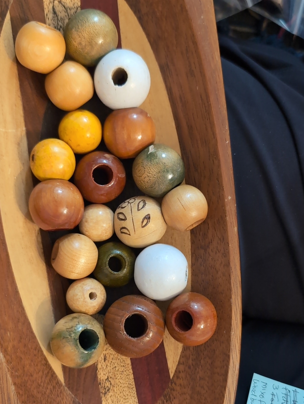 Wooden Macrame Beads - Multicolor